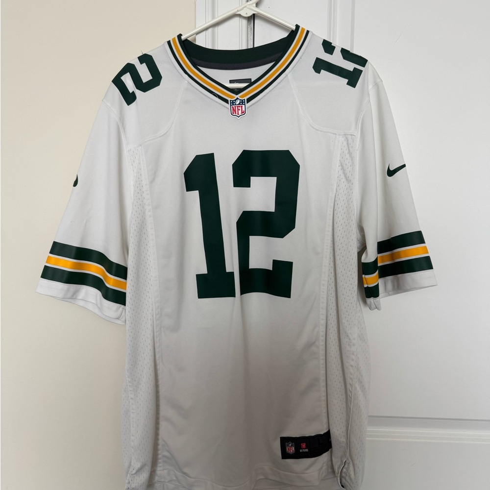 Aaron Rodgers Green Bay Packers White Nike Jersey – Men’s - L